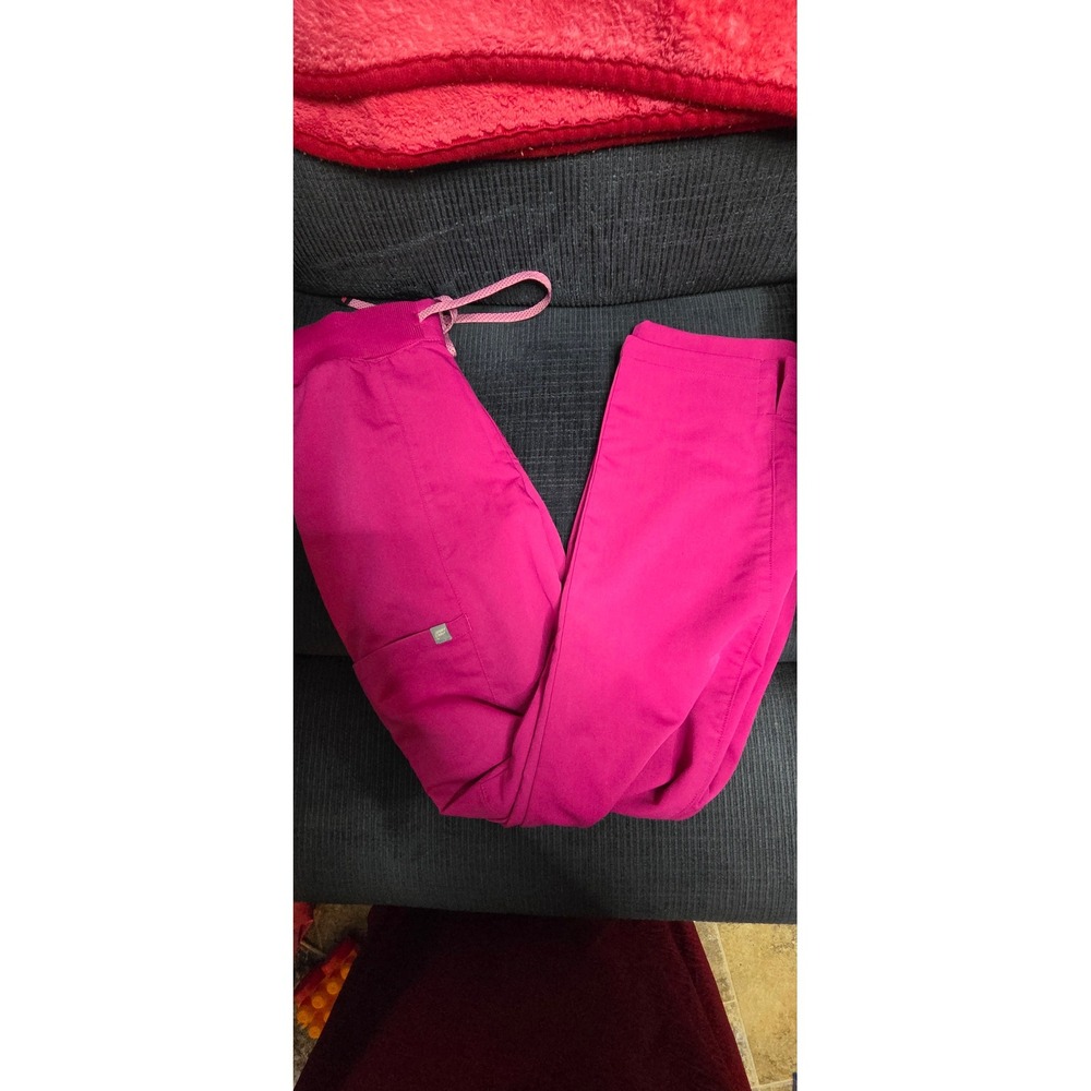 Fabletics Women Pink Scrub Joggers Performance Stretch Drawstring Pants S/S
